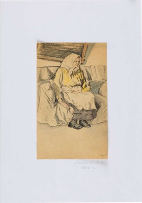 Митрохин Дмитрий Исидорович.  Пожилая женщина